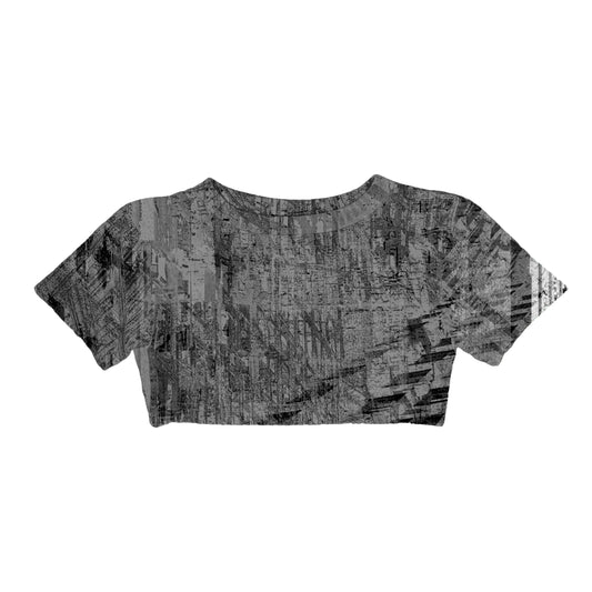 WOMENS CROP TEE - CEMENT